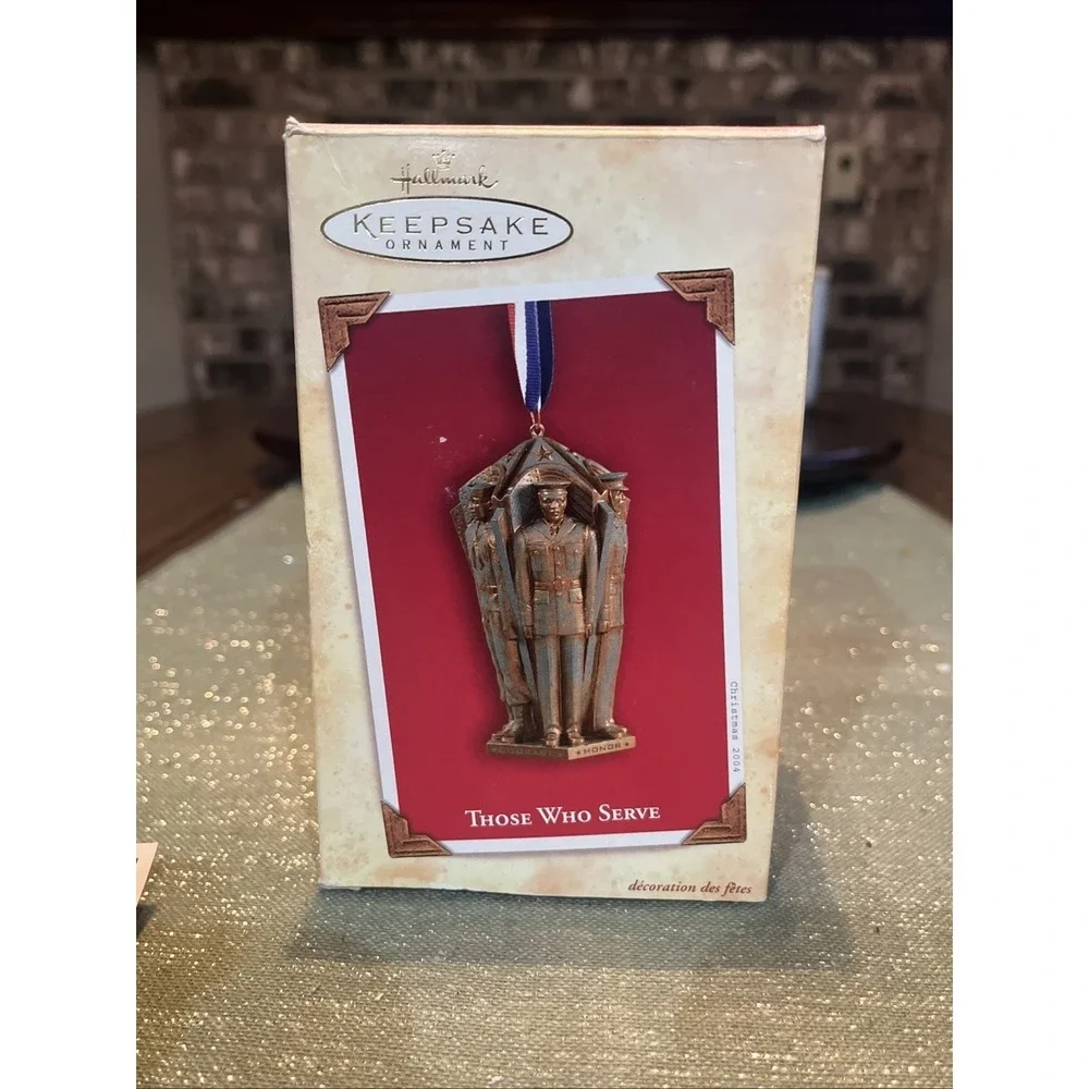 Hallmark 2004 Ornament Those Who Serve Military Army Navy Air Force Marines